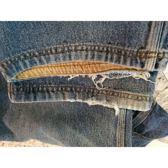 2 pr Duluth Trading Mens Size 44 x 28 Jeans Flex Fire Hose Style 3237-18 Pre-own - Picture 6 of 7